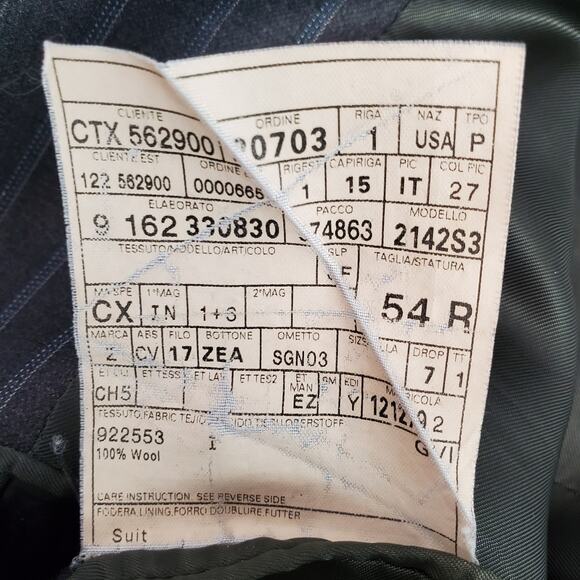 Ermenegildo Zegna Trofeo Gray Suit Jacket 54R EU 44 US XL Wool Sport Coat Italy - Picture 10 of 15
